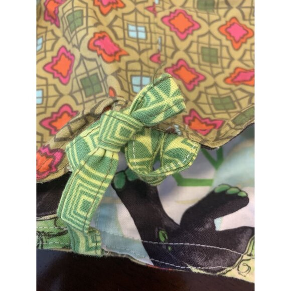 Matilda Jane Platinum Reversible Shoulder Tote Bag Elephant Geometric Print Size - Picture 6 of 6